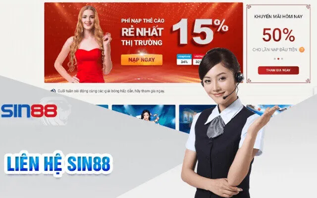Người dùng có thể liên hệ Sin88 qua kênh CSKH 24-7